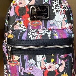 Disney rare heart AOP villains loungefly